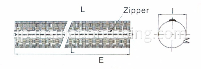 Zipper Expandable Braided Cable Sleeving